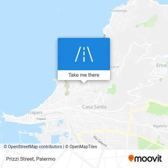 Prizzi Street map