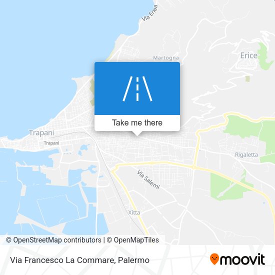 Via Francesco La Commare map