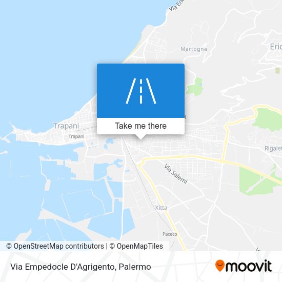 Via Empedocle D'Agrigento map