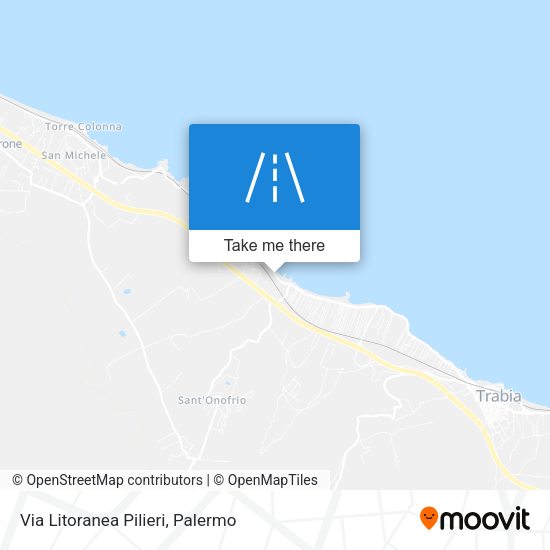 Via Litoranea Pilieri map