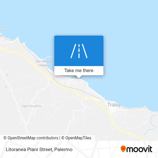 Litoranea Piani Street map