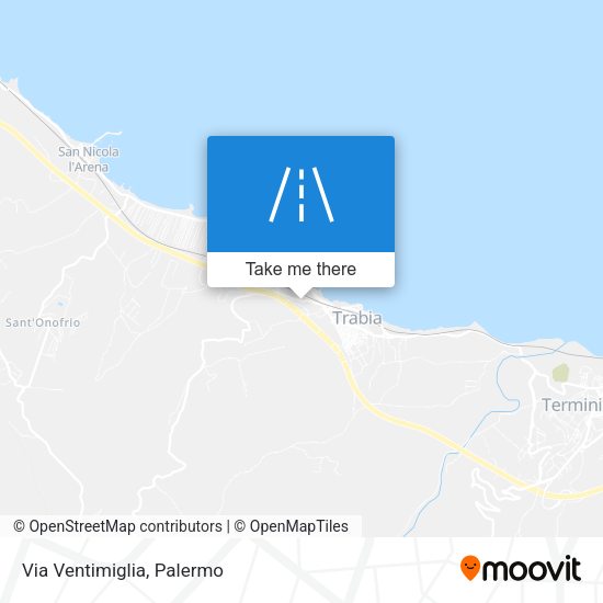 Via Ventimiglia map