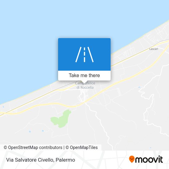 Via Salvatore Civello map