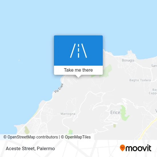 Aceste Street map