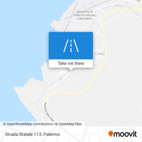 Strada Statale 113 map