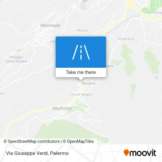 Via Giuseppe Verdi map