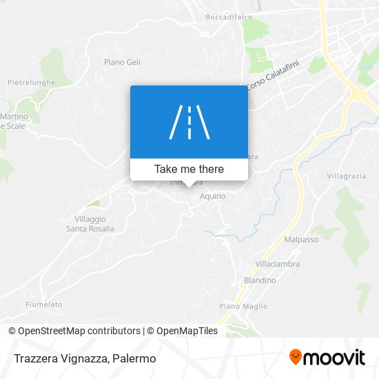 Trazzera Vignazza map