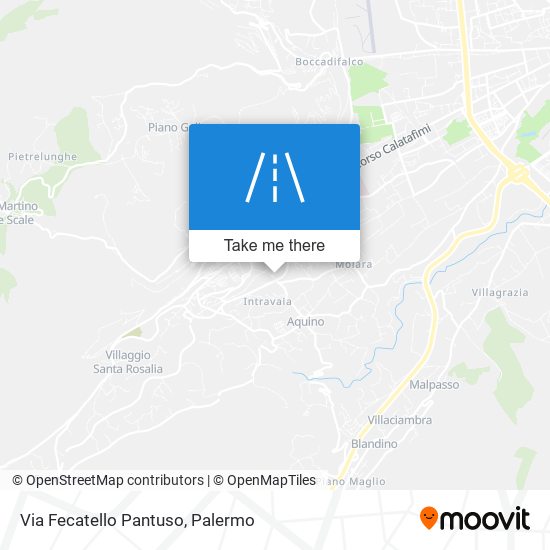Via Fecatello Pantuso map