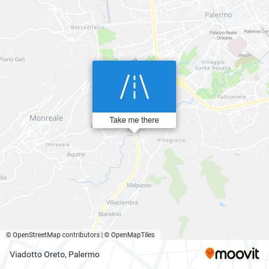 Viadotto Oreto map