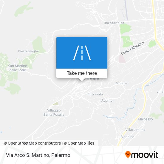 Via Arco S. Martino map