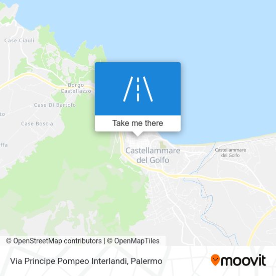 Via Principe Pompeo Interlandi map