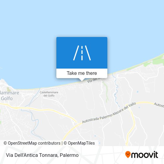 Via Dell'Antica Tonnara map
