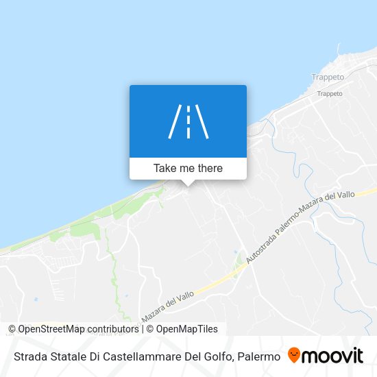 Strada Statale Di Castellammare Del Golfo map
