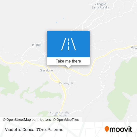 Viadotto Conca D'Oro map
