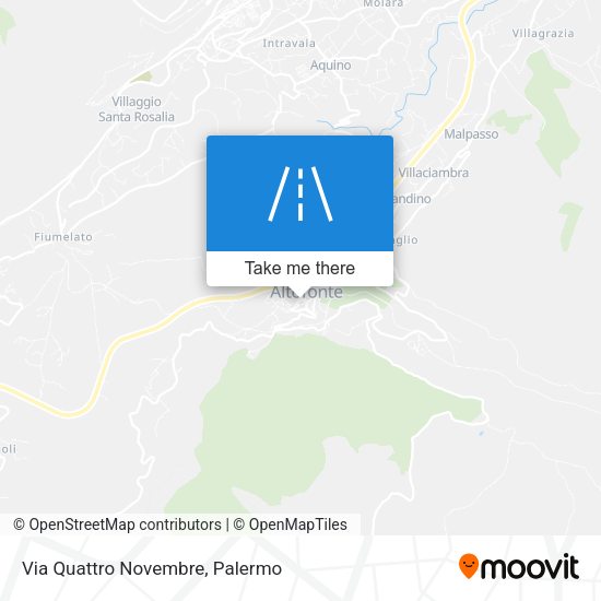 Via Quattro Novembre map