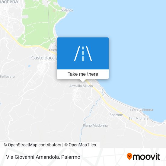 Via Giovanni Amendola map