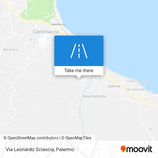 Via Leonardo Sciascia map