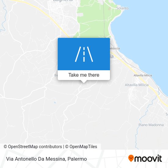 Via Antonello Da Messina map