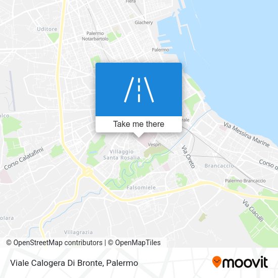 Viale Calogera Di Bronte map