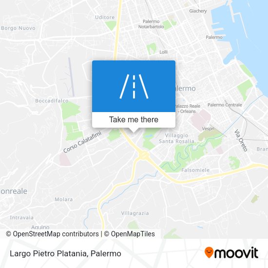 Largo Pietro Platania map