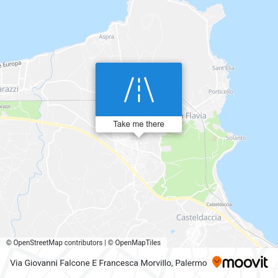 Via Giovanni Falcone E Francesca Morvillo map