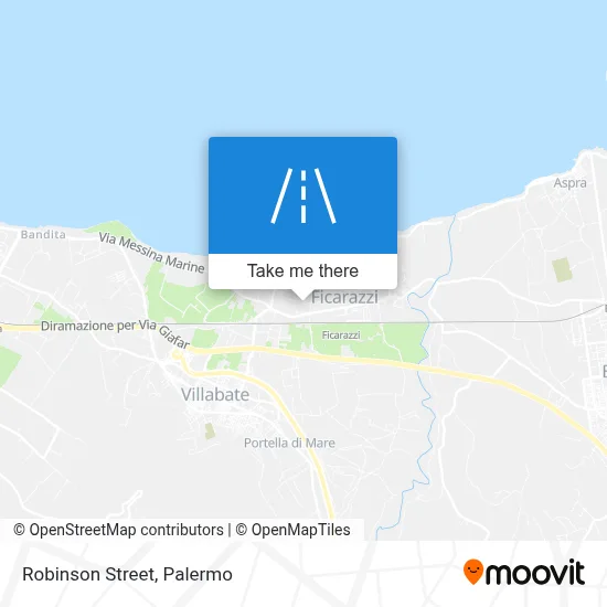 Robinson Street map