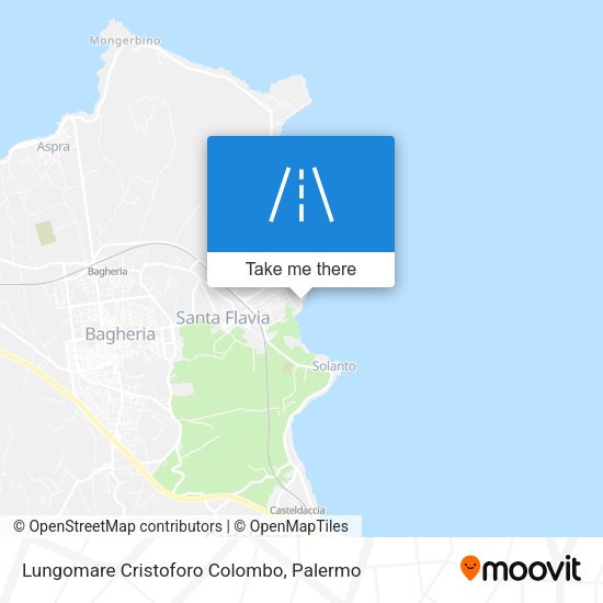 Lungomare Cristoforo Colombo map