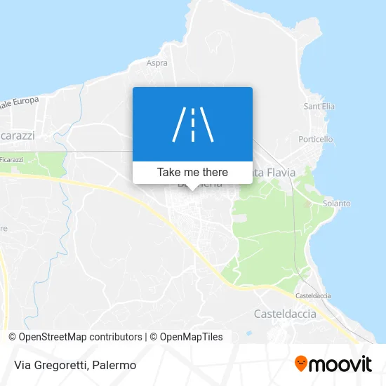 Gregoretti Street map