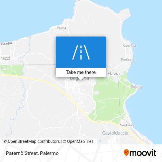 Paternò Street map