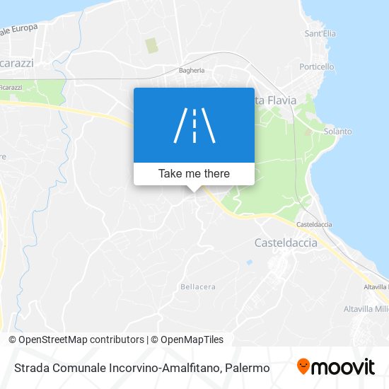 Strada Comunale Incorvino-Amalfitano map