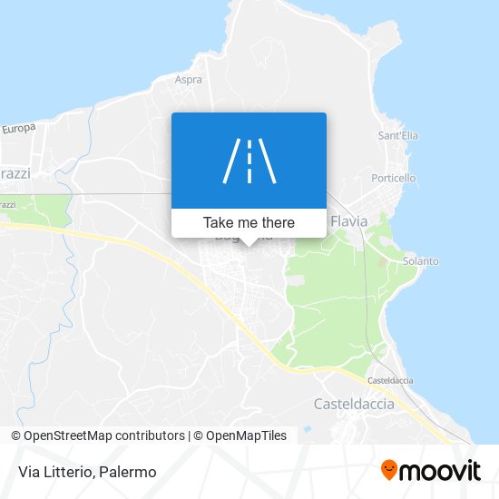 Via Litterio map