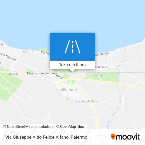 Via Giuseppe Aldo Felice Alfano map