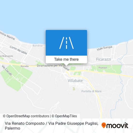 Via Renato Composto / Via Padre Giuseppe Puglisi map