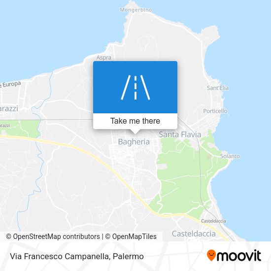 Via Francesco Campanella map