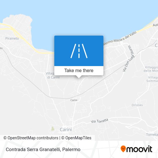 Contrada Serra Granatelli map
