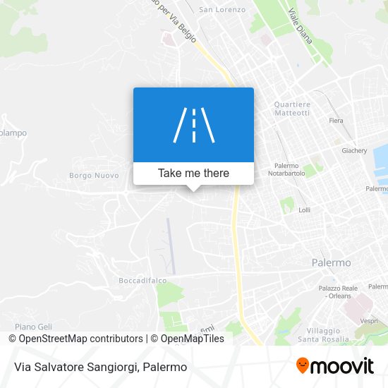 Via Salvatore Sangiorgi map