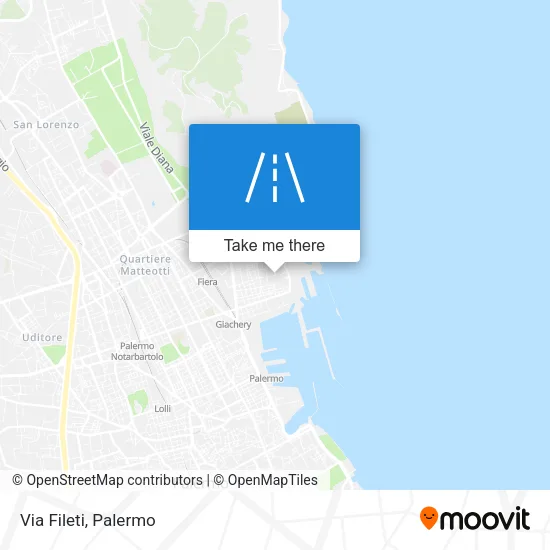 Via Fileti map