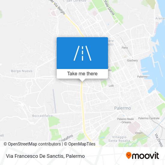 Via Francesco De Sanctis map