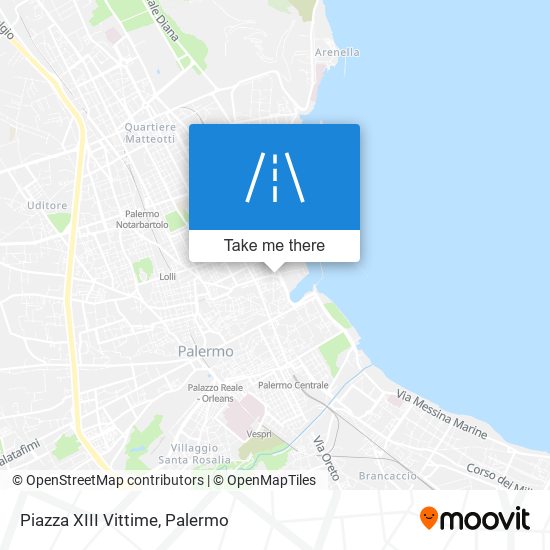 Piazza XIII Vittime map