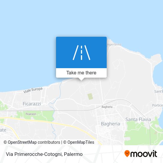 Via Primerocche-Cotogni map