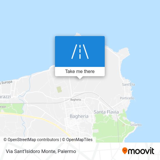 Via Sant'Isidoro Monte map