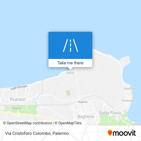 Via Cristoforo Colombo map