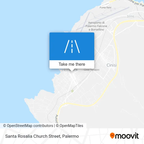 Santa Rosalia Church Street map