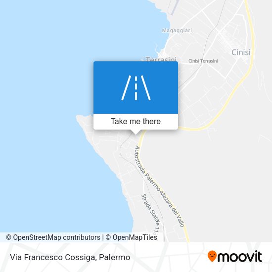 Via Francesco Cossiga map