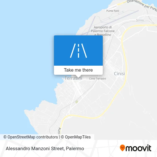 Alessandro Manzoni Street map