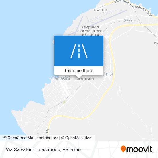 Via Salvatore Quasimodo map