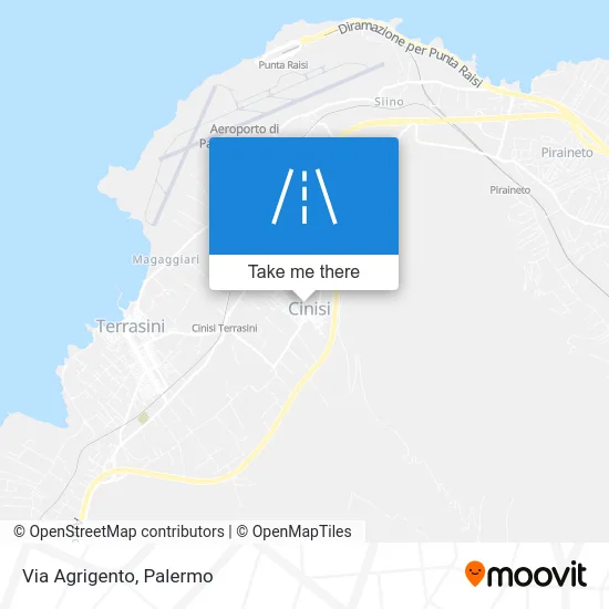 Agrigento Road map