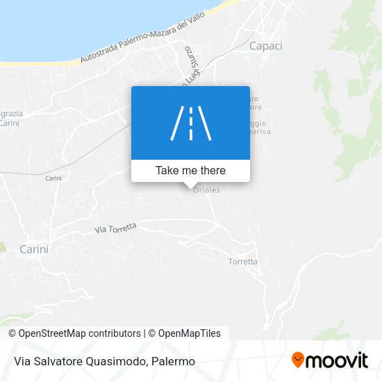 Via Salvatore Quasimodo map