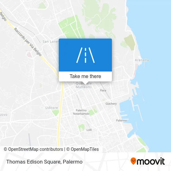 Thomas Edison Square map