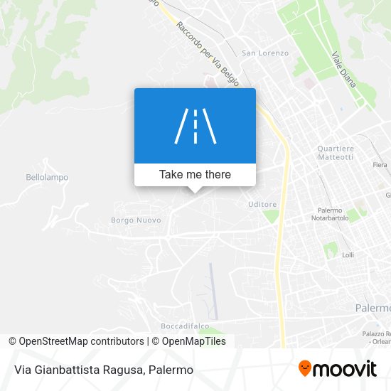Via Gianbattista Ragusa map